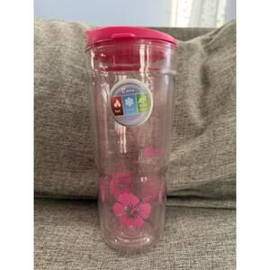 Bubba Classic Envy Insulated 24 oz Tumbler Pink Hibiscus Pattern New